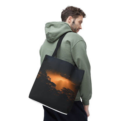 Sunset Serenity Canvas Tote, Eco Friendly Nature Bag for Travel, Beach & Everyday Style