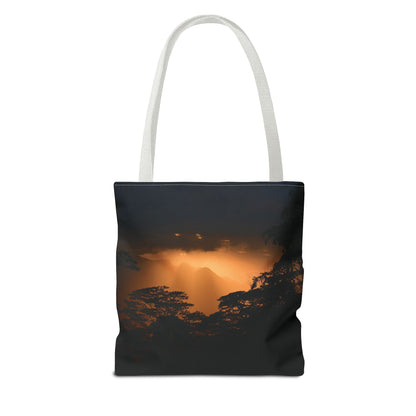 Sunset Serenity Canvas Tote, Eco Friendly Nature Bag for Travel, Beach & Everyday Style