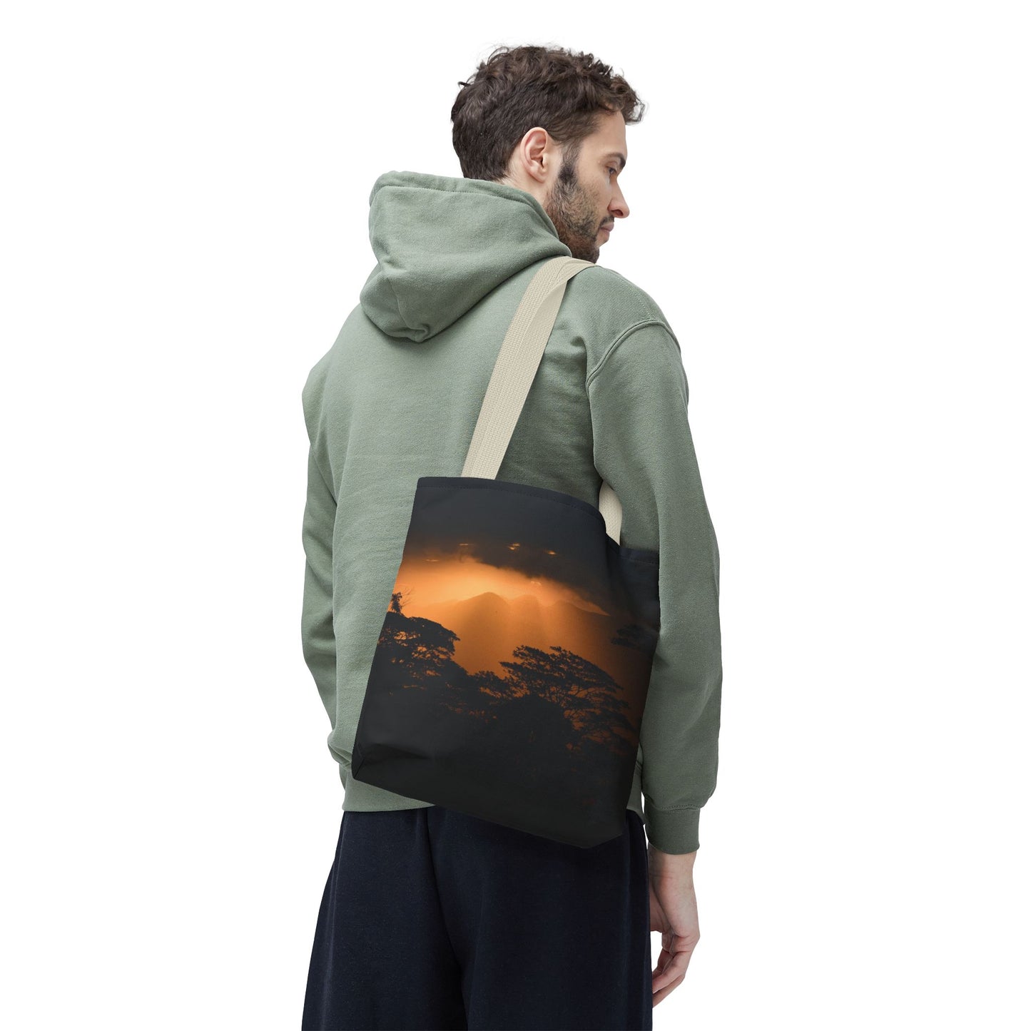 Sunset Serenity Canvas Tote, Eco Friendly Nature Bag for Travel, Beach & Everyday Style