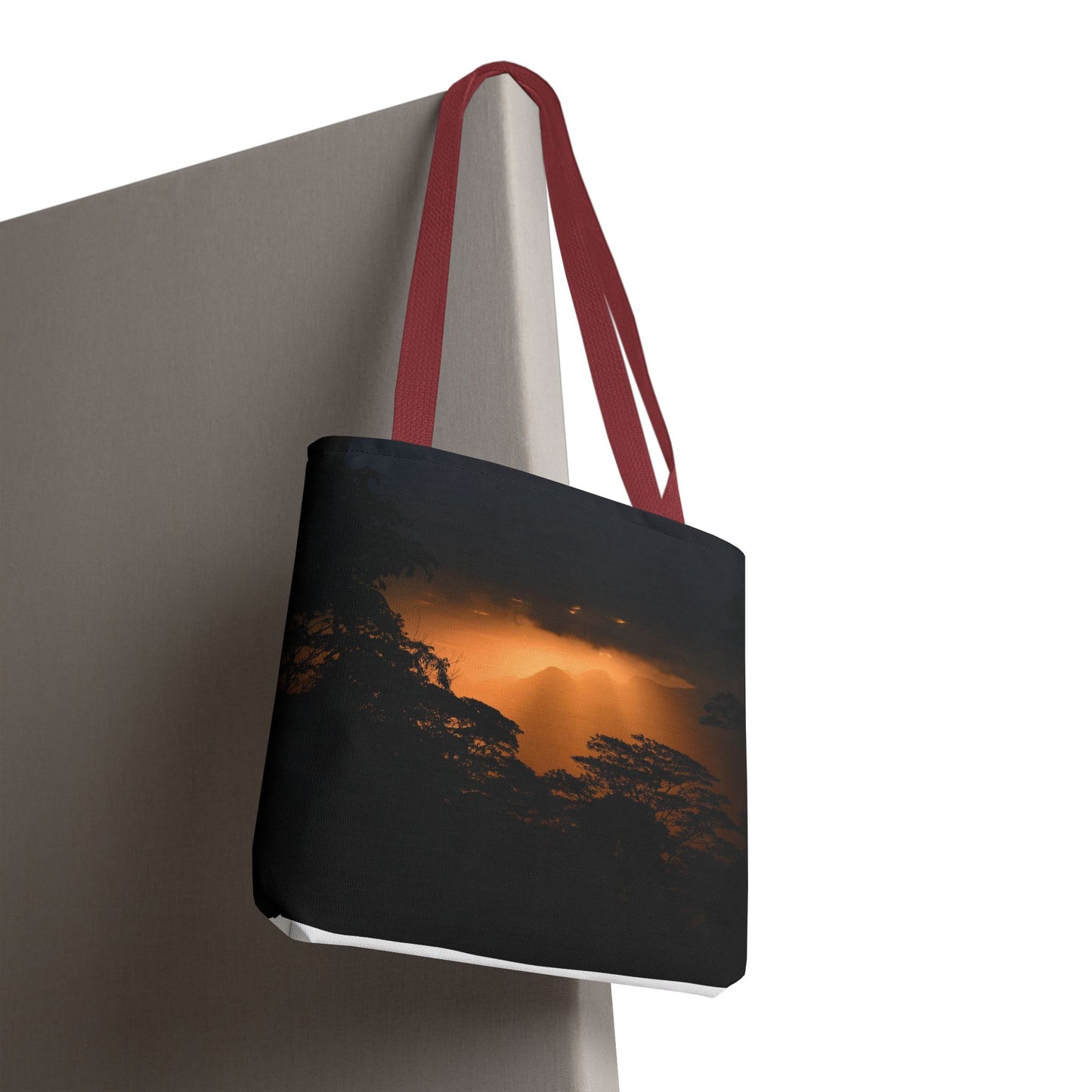 Sunset Serenity Canvas Tote, Eco Friendly Nature Bag for Travel, Beach & Everyday Style