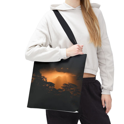 Sunset Serenity Canvas Tote, Eco Friendly Nature Bag for Travel, Beach & Everyday Style