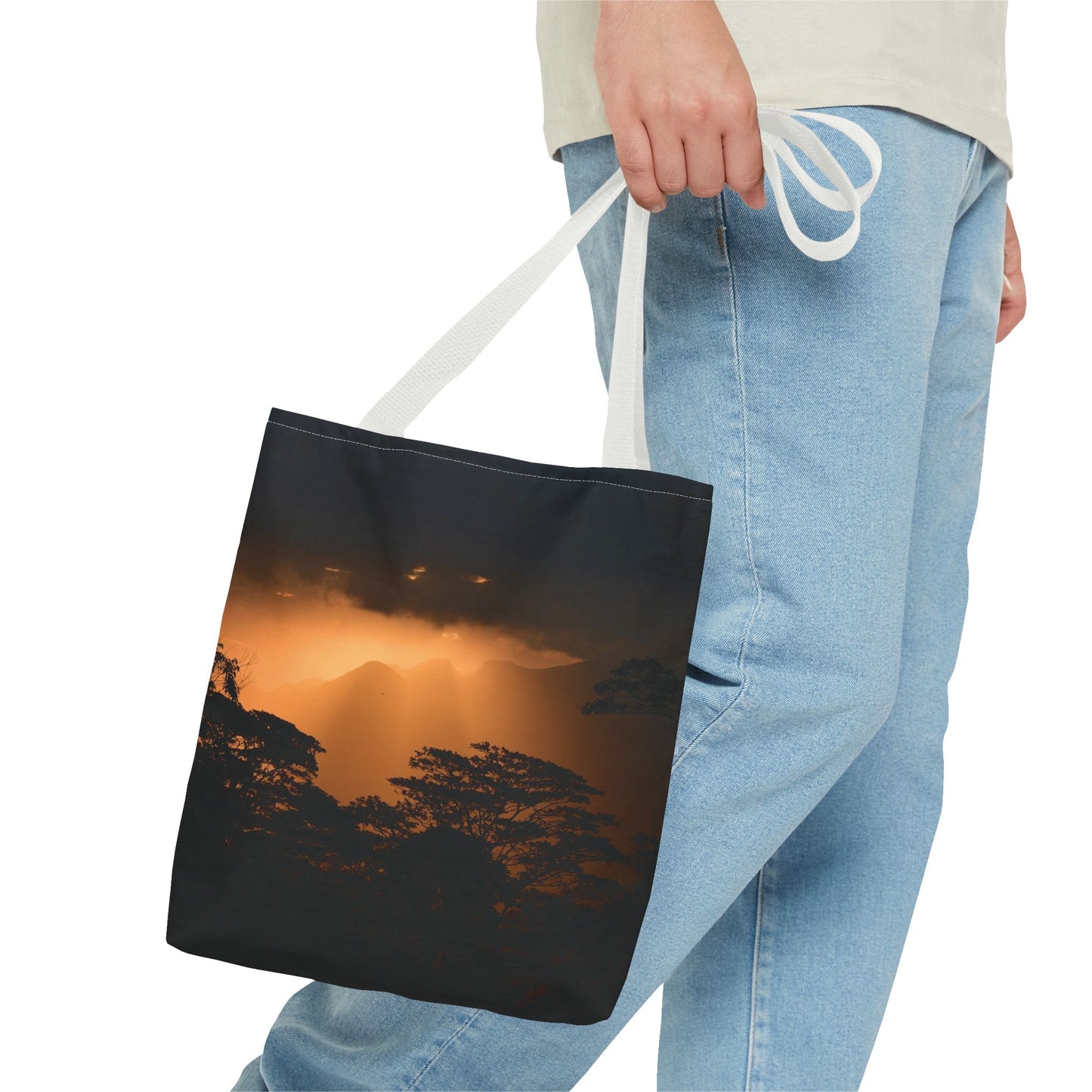 Sunset Serenity Canvas Tote, Eco Friendly Nature Bag for Travel, Beach & Everyday Style