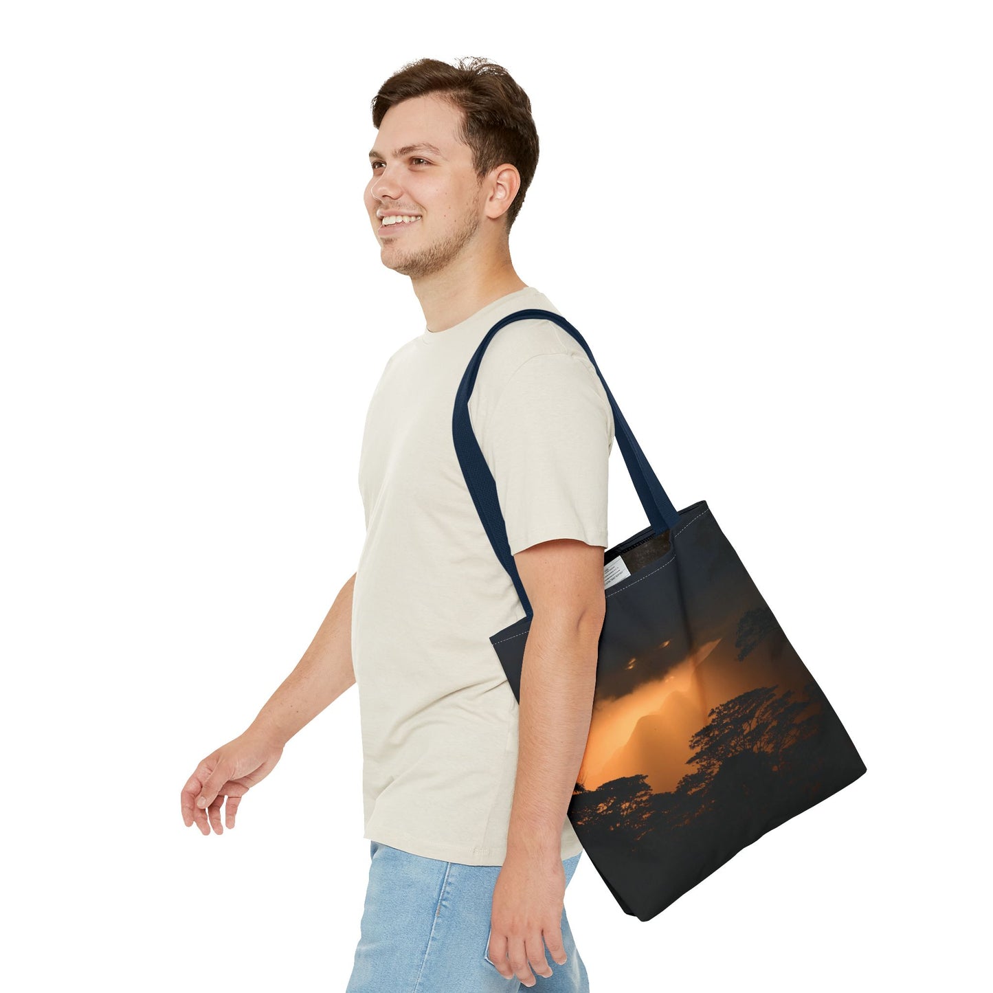 Sunset Serenity Canvas Tote, Eco Friendly Nature Bag for Travel, Beach & Everyday Style
