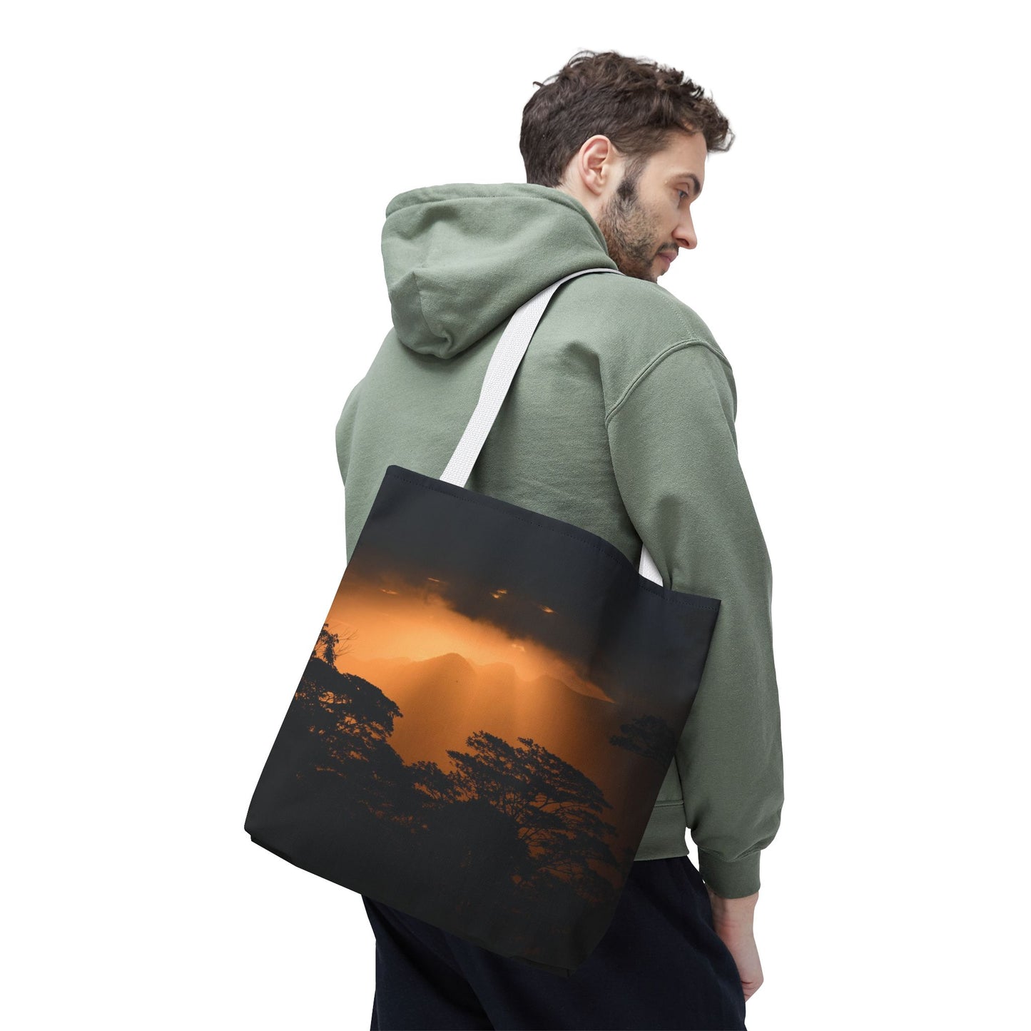 Sunset Serenity Canvas Tote, Eco Friendly Nature Bag for Travel, Beach & Everyday Style