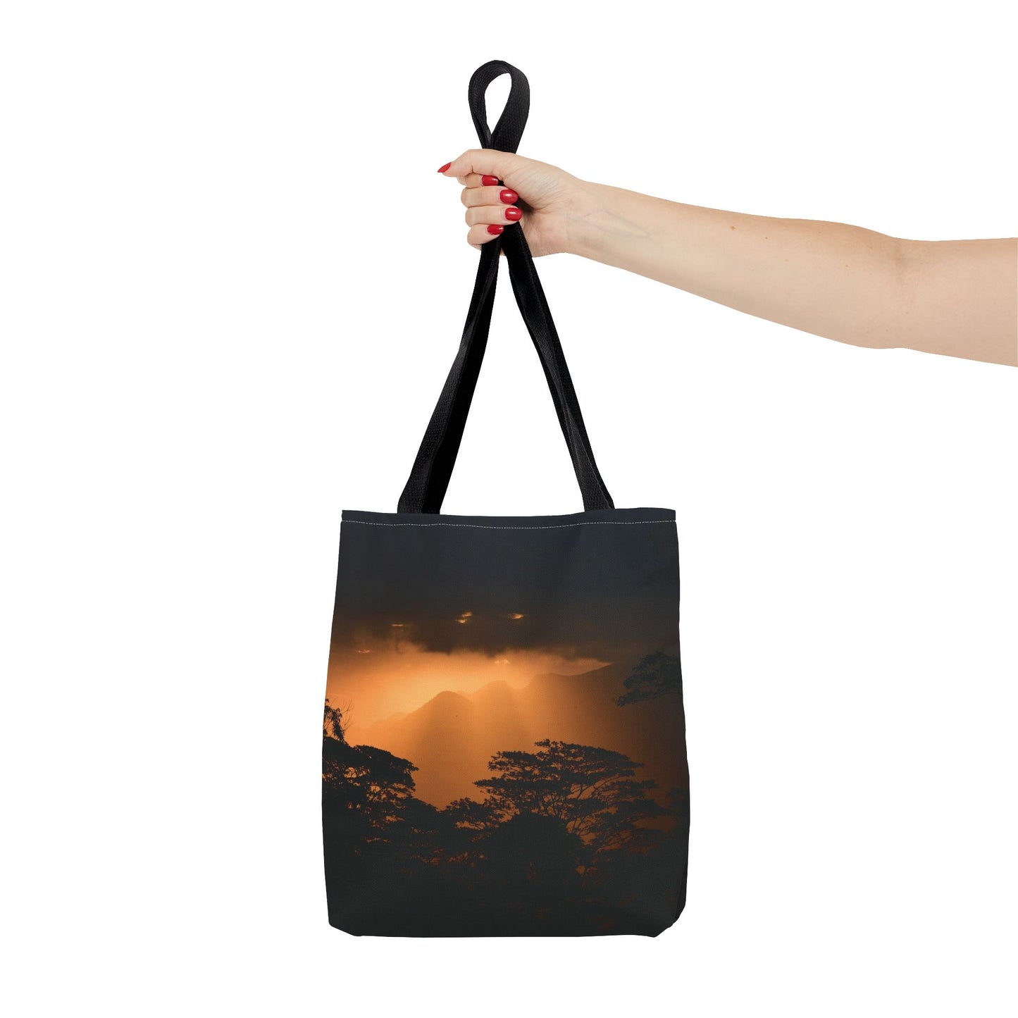 Sunset Serenity Canvas Tote, Eco Friendly Nature Bag for Travel, Beach & Everyday Style