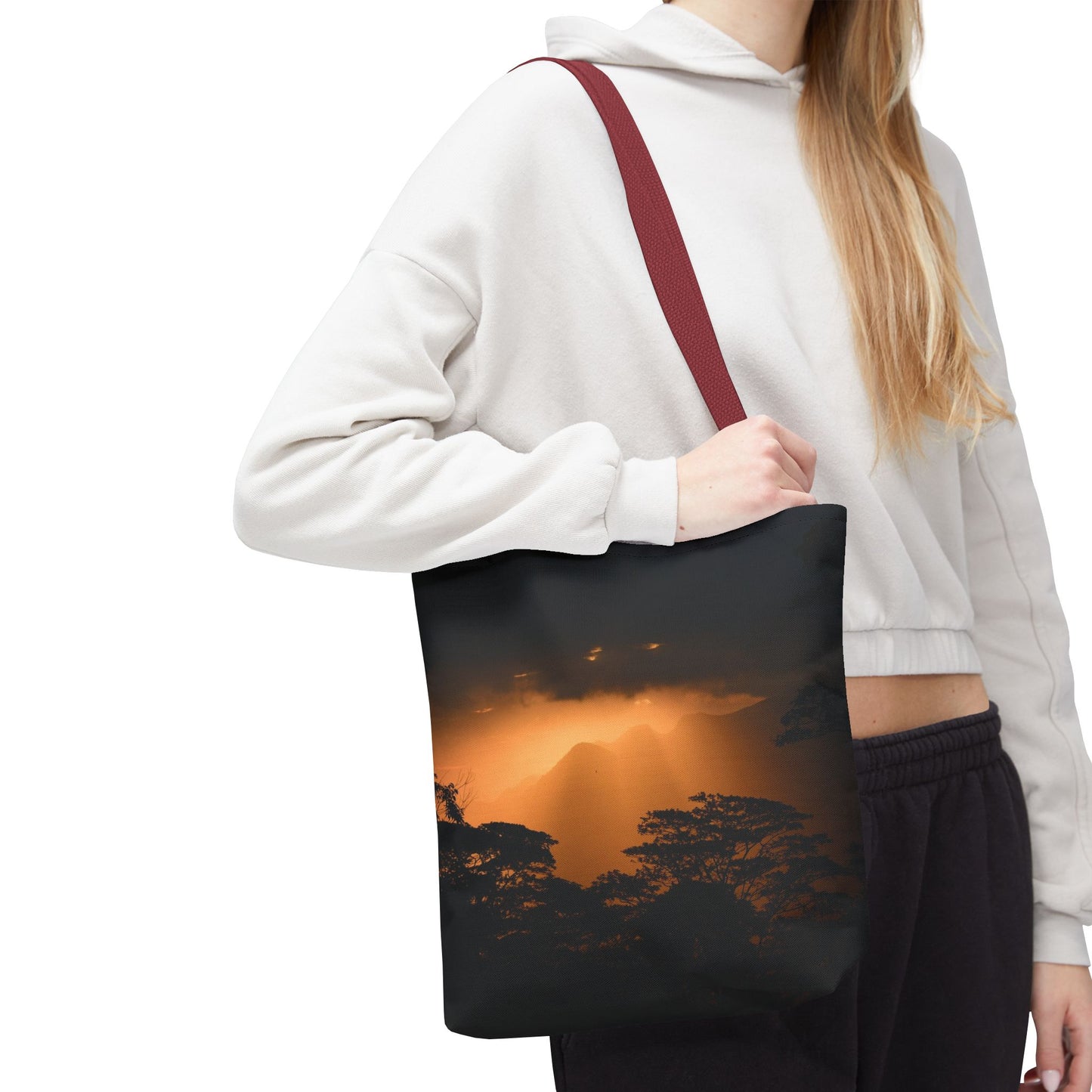 Sunset Serenity Canvas Tote, Eco Friendly Nature Bag for Travel, Beach & Everyday Style