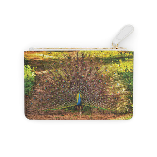 Peacock Elegance Mini Clutch