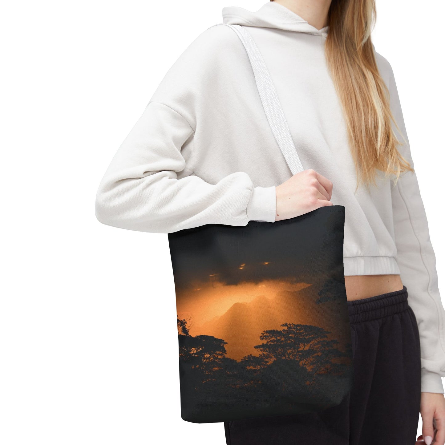 Sunset Serenity Canvas Tote, Eco Friendly Nature Bag for Travel, Beach & Everyday Style