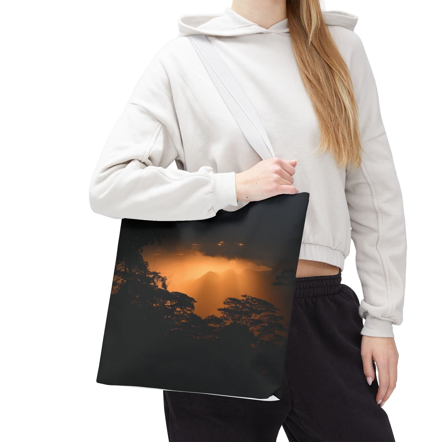 Sunset Serenity Canvas Tote, Eco Friendly Nature Bag for Travel, Beach & Everyday Style