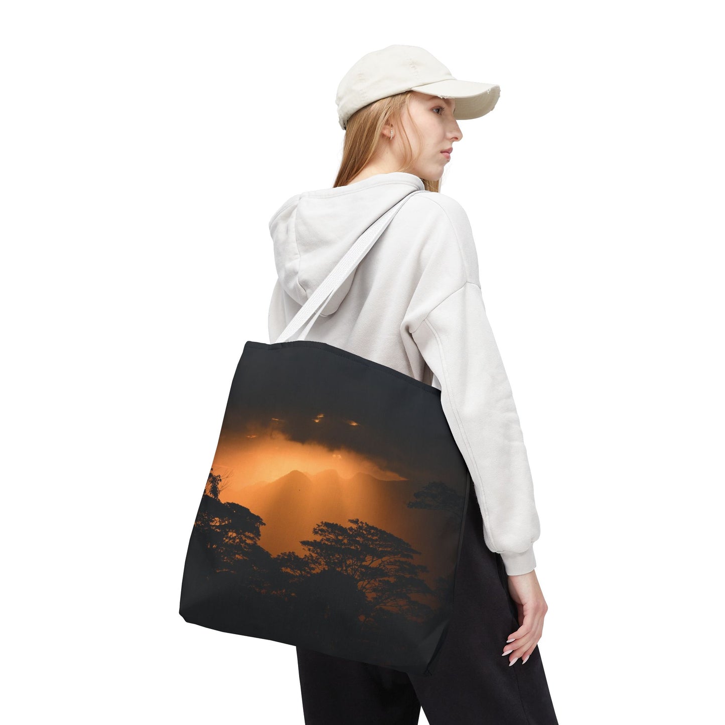 Sunset Serenity Canvas Tote, Eco Friendly Nature Bag for Travel, Beach & Everyday Style