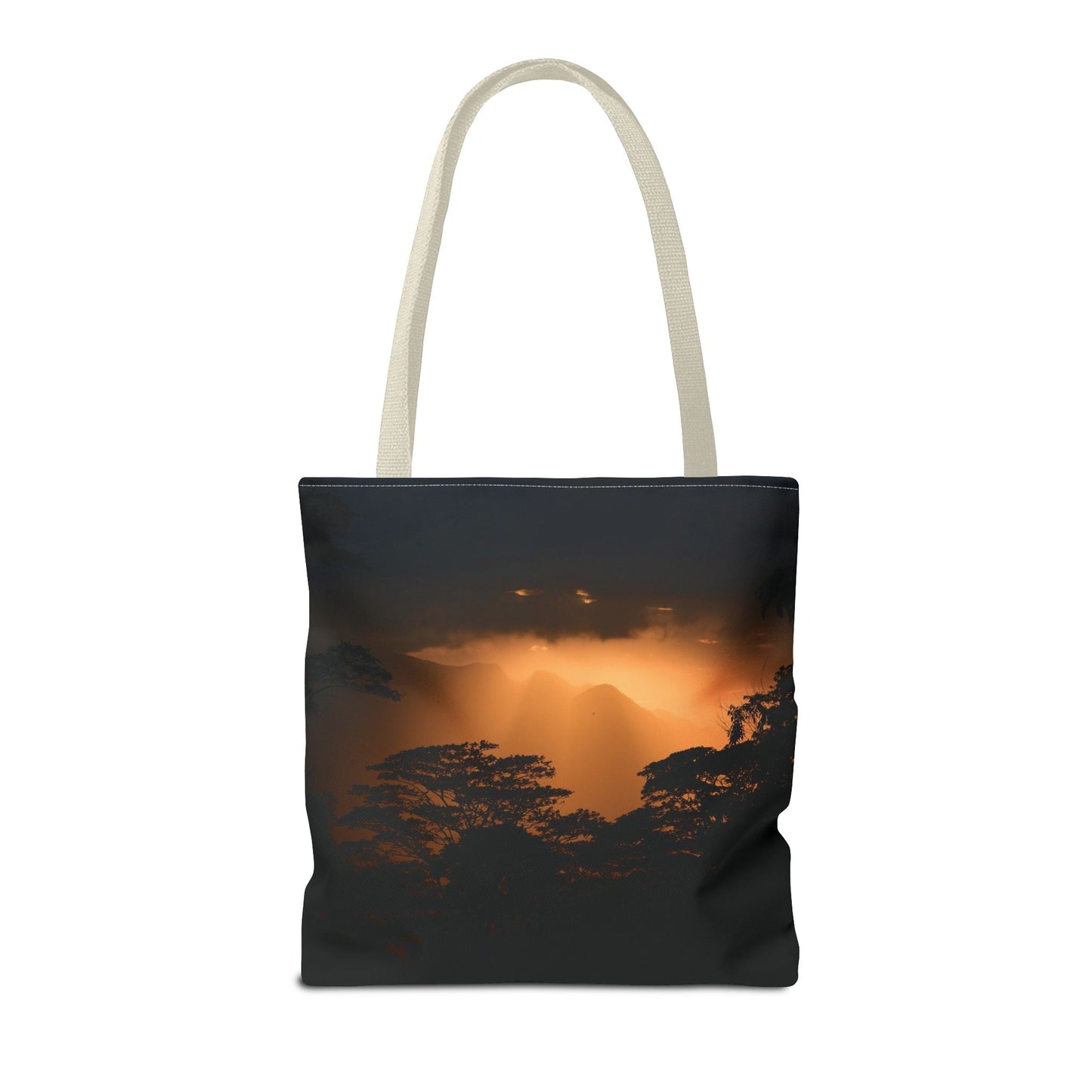 Sunset Serenity Canvas Tote, Eco Friendly Nature Bag for Travel, Beach & Everyday Style