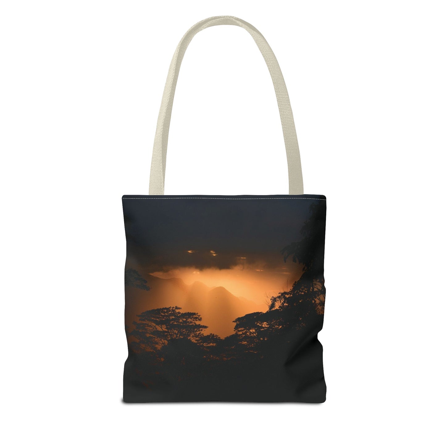 Sunset Serenity Canvas Tote, Eco Friendly Nature Bag for Travel, Beach & Everyday Style