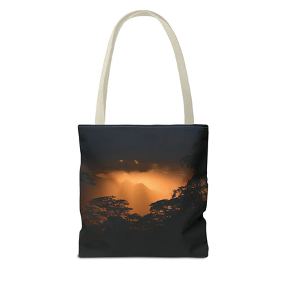 Sunset Serenity Canvas Tote, Eco Friendly Nature Bag for Travel, Beach & Everyday Style