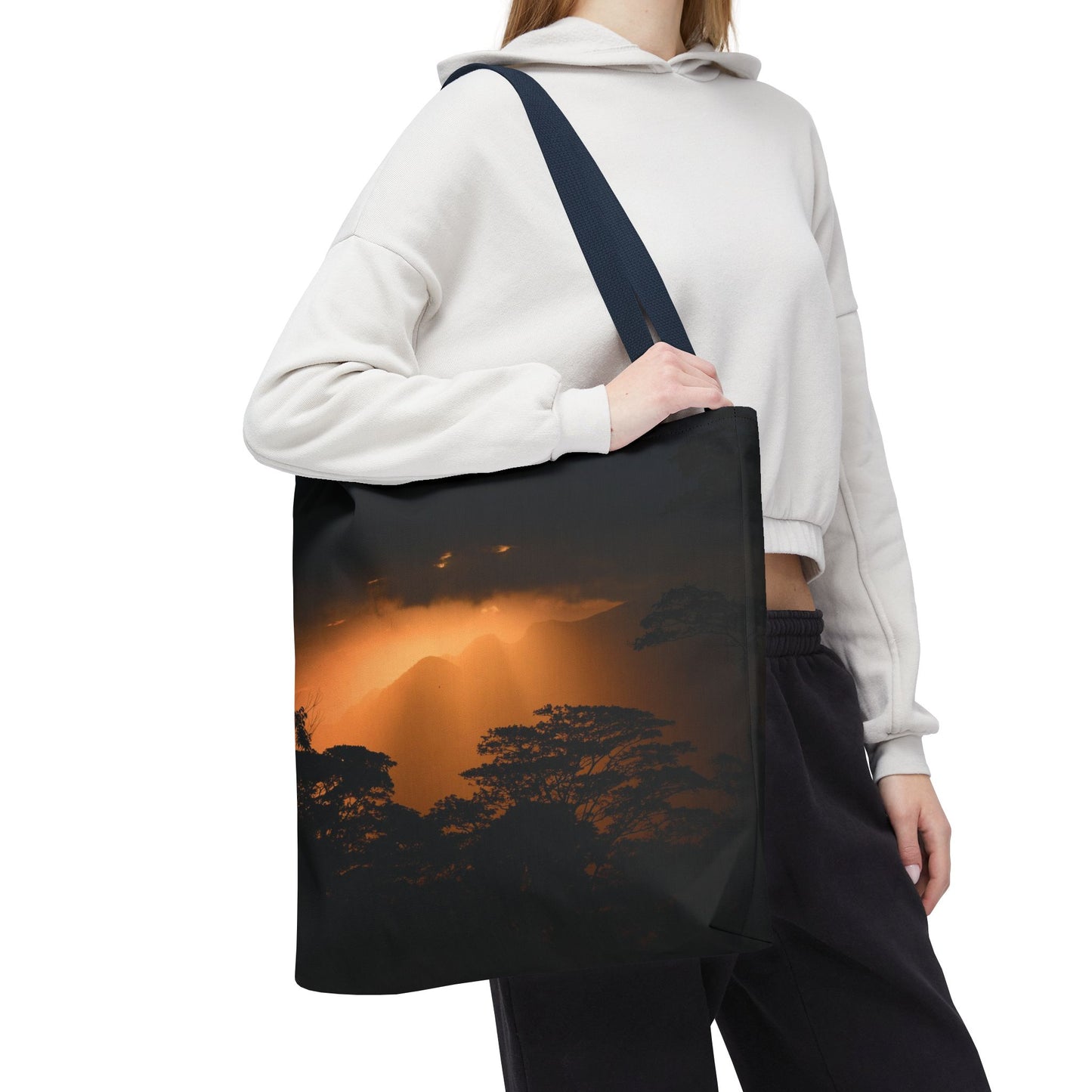 Sunset Serenity Canvas Tote, Eco Friendly Nature Bag for Travel, Beach & Everyday Style