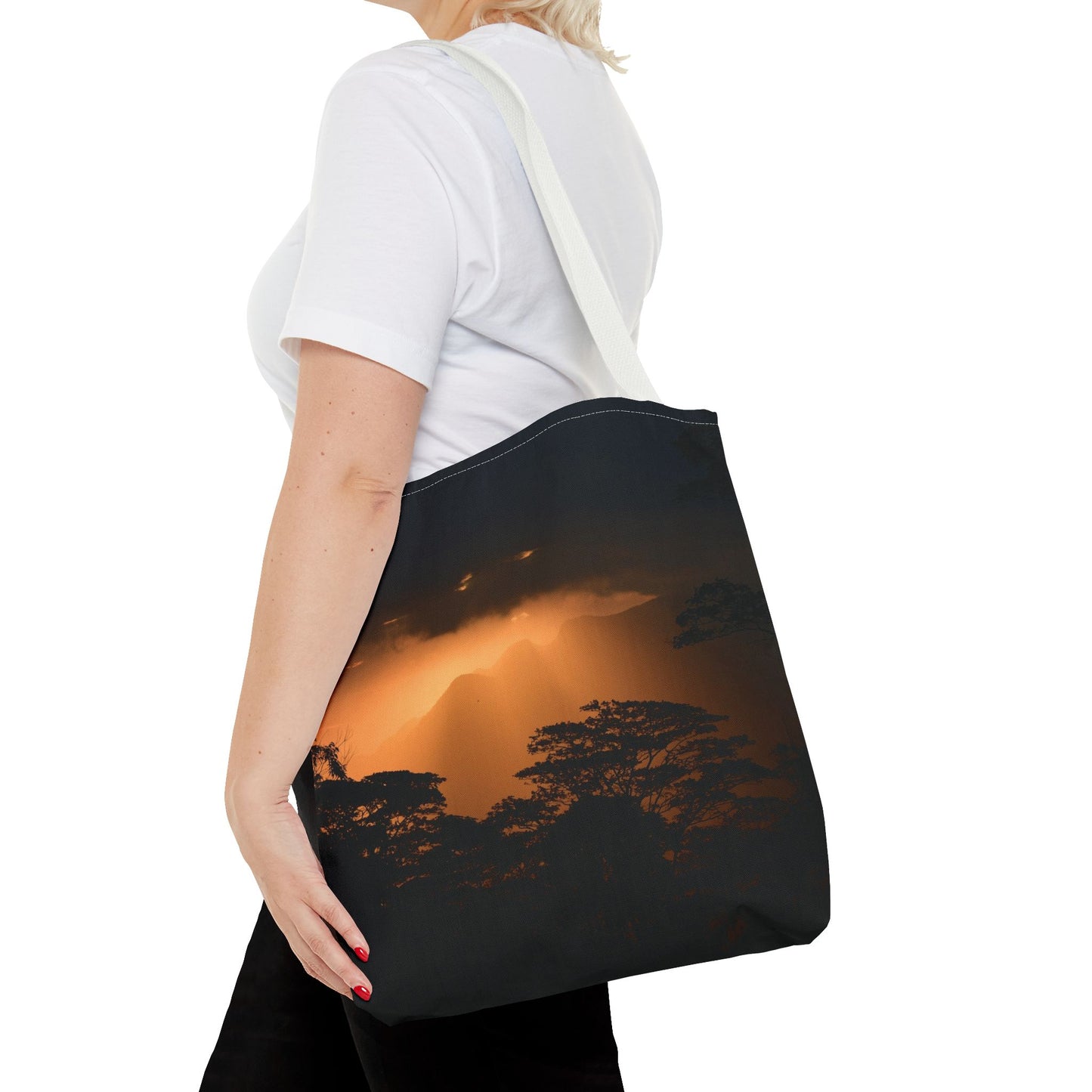Sunset Serenity Canvas Tote, Eco Friendly Nature Bag for Travel, Beach & Everyday Style