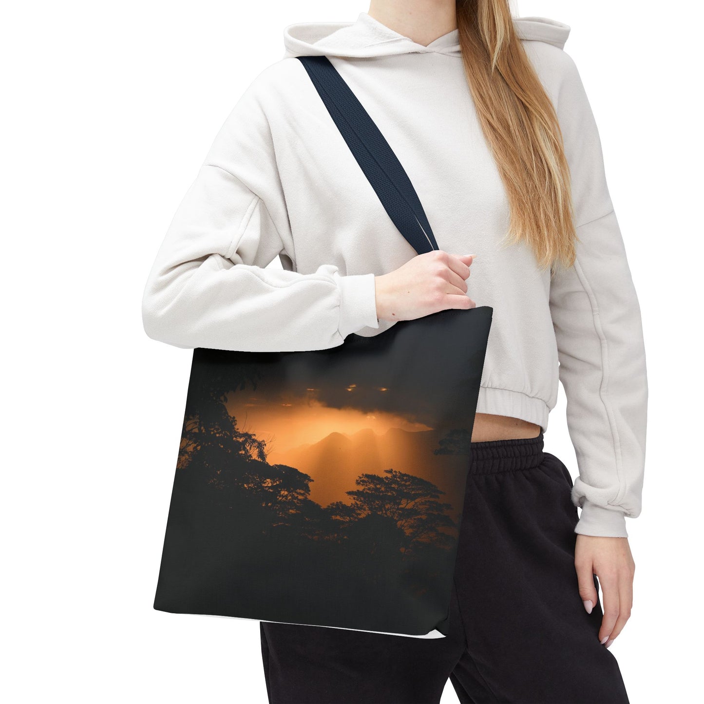 Sunset Serenity Canvas Tote, Eco Friendly Nature Bag for Travel, Beach & Everyday Style