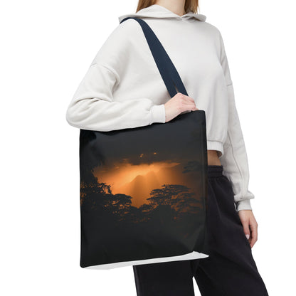 Sunset Serenity Canvas Tote, Eco Friendly Nature Bag for Travel, Beach & Everyday Style