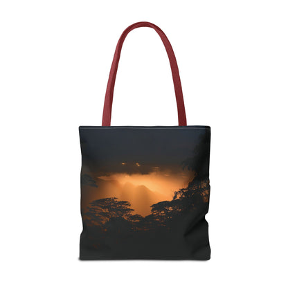 Sunset Serenity Canvas Tote, Eco Friendly Nature Bag for Travel, Beach & Everyday Style