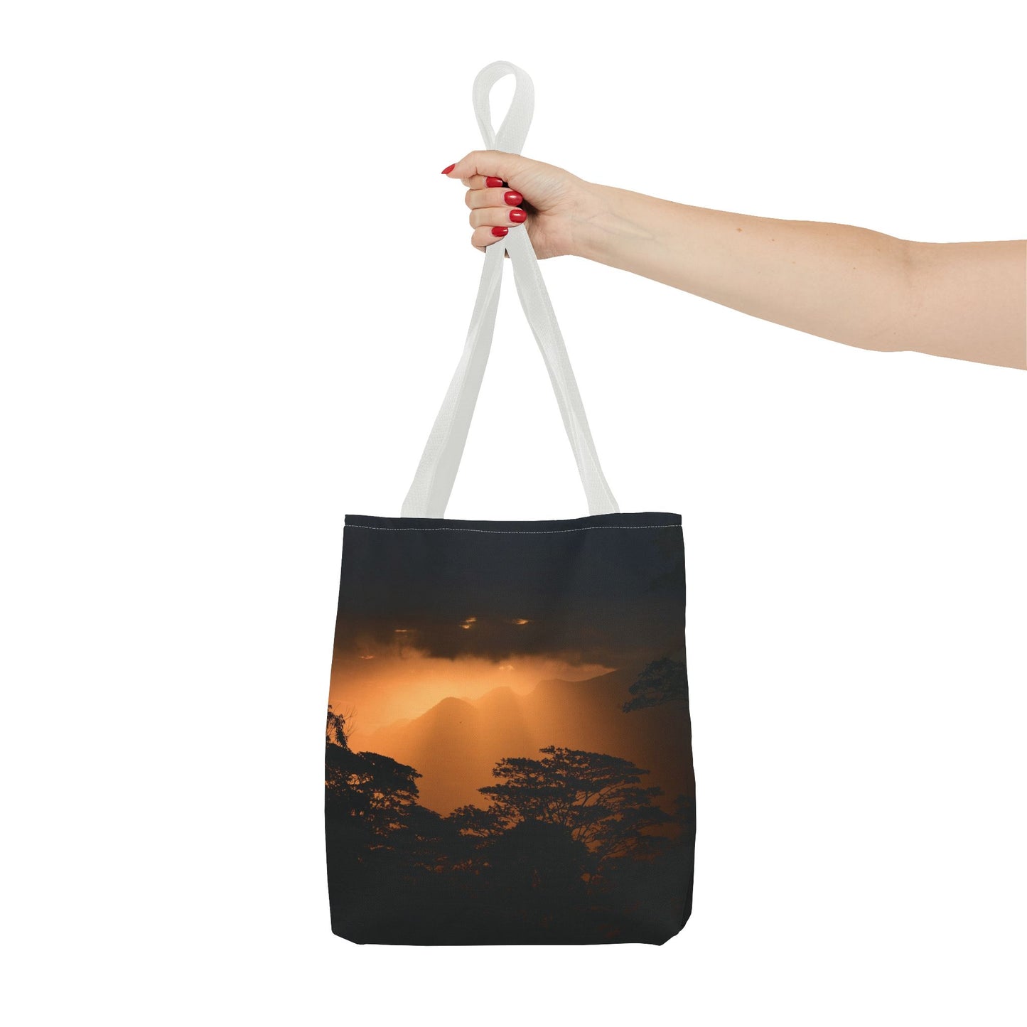 Sunset Serenity Canvas Tote, Eco Friendly Nature Bag for Travel, Beach & Everyday Style