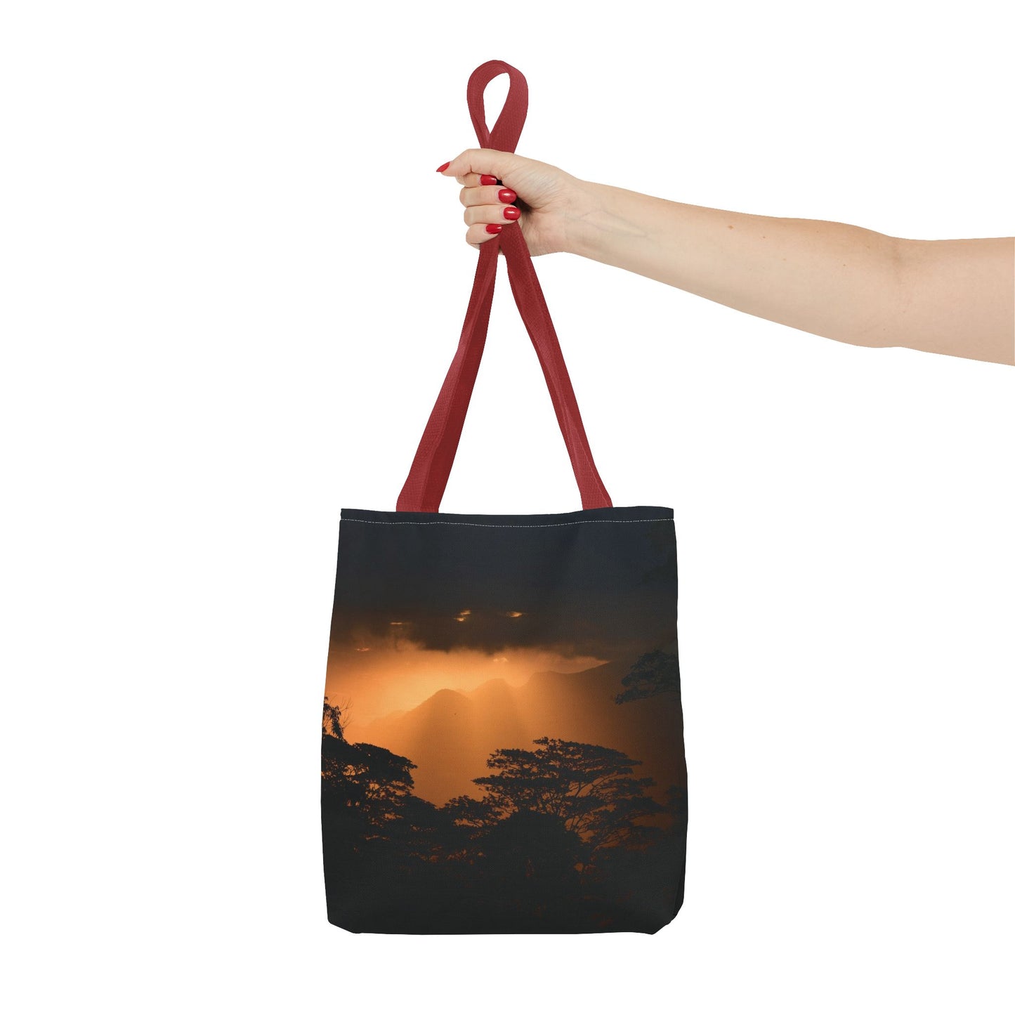 Sunset Serenity Canvas Tote, Eco Friendly Nature Bag for Travel, Beach & Everyday Style