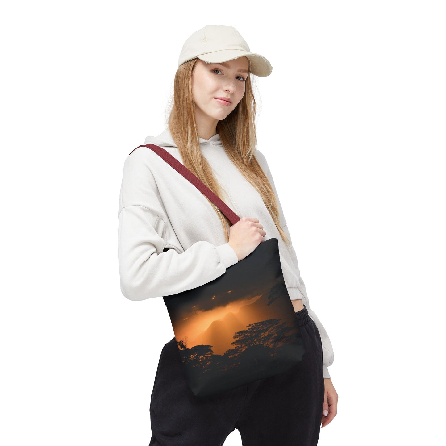 Sunset Serenity Canvas Tote, Eco Friendly Nature Bag for Travel, Beach & Everyday Style