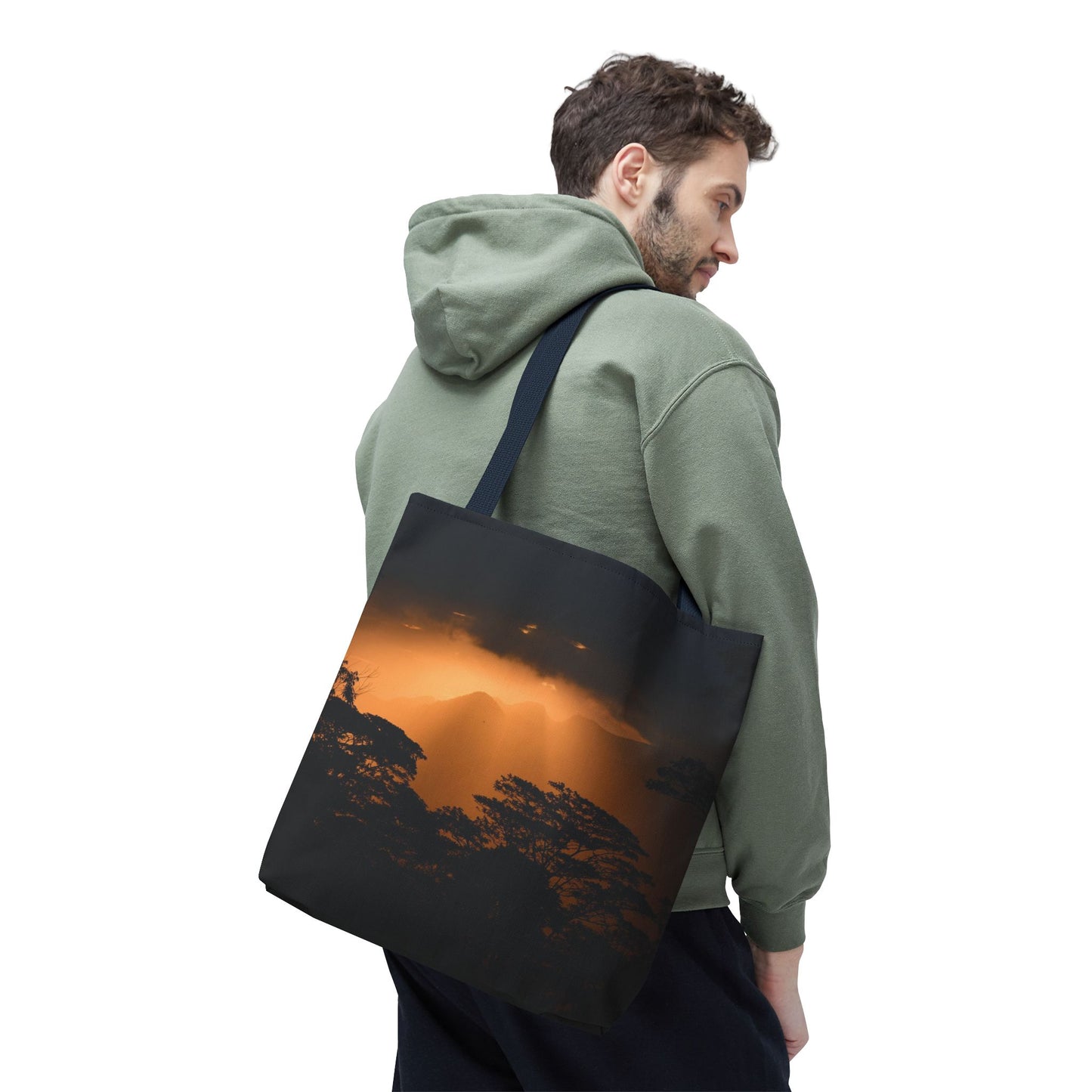 Sunset Serenity Canvas Tote, Eco Friendly Nature Bag for Travel, Beach & Everyday Style