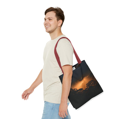 Sunset Serenity Canvas Tote, Eco Friendly Nature Bag for Travel, Beach & Everyday Style