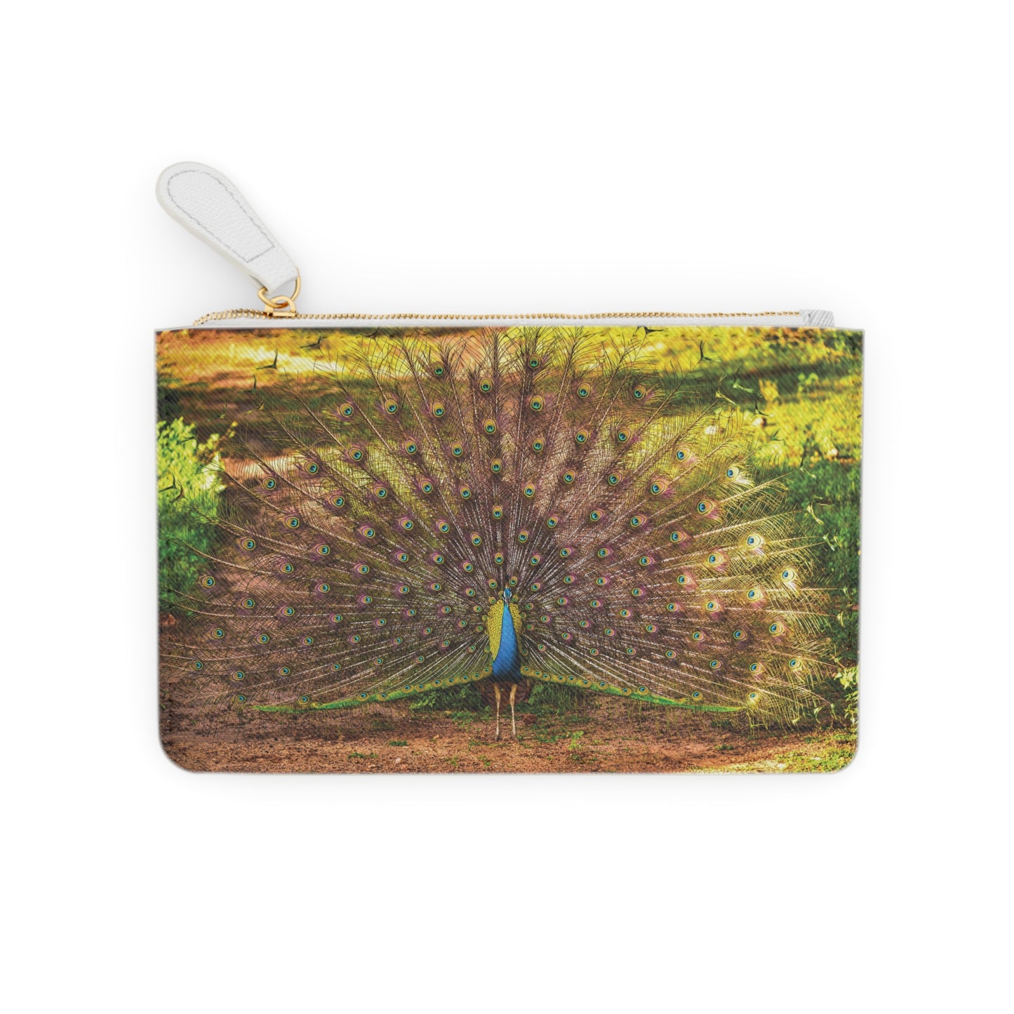Peacock Elegance Mini Clutch