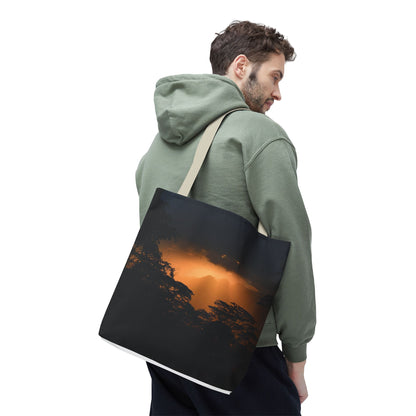 Sunset Serenity Canvas Tote, Eco Friendly Nature Bag for Travel, Beach & Everyday Style