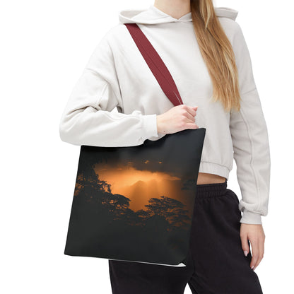 Sunset Serenity Canvas Tote, Eco Friendly Nature Bag for Travel, Beach & Everyday Style