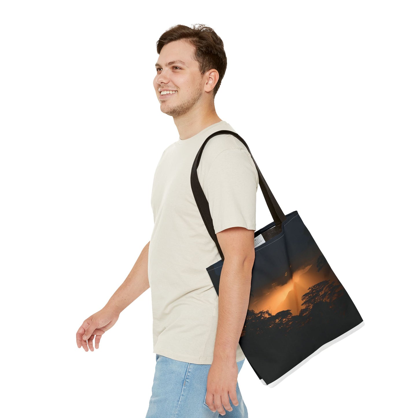 Sunset Serenity Canvas Tote, Eco Friendly Nature Bag for Travel, Beach & Everyday Style