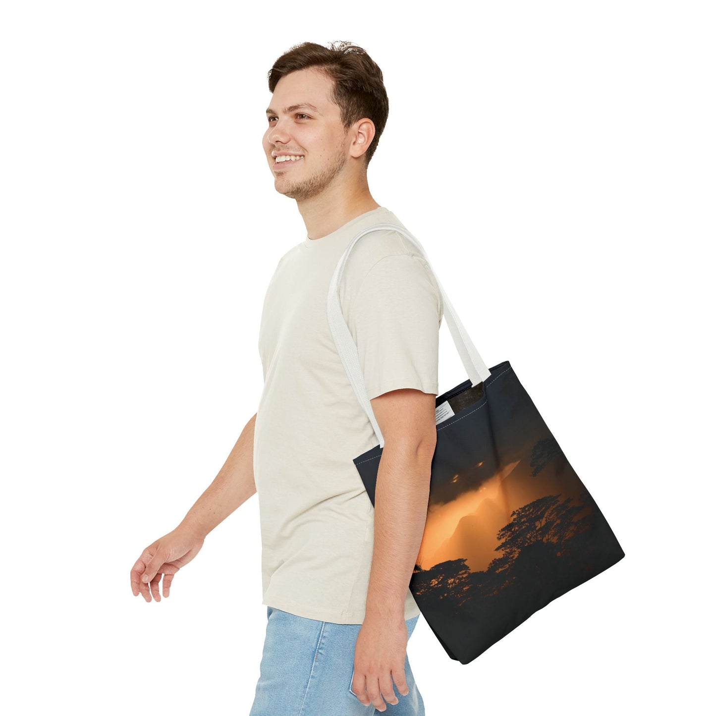 Sunset Serenity Canvas Tote, Eco Friendly Nature Bag for Travel, Beach & Everyday Style